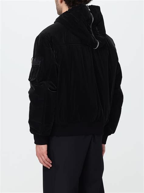 piumino nero versace uomo